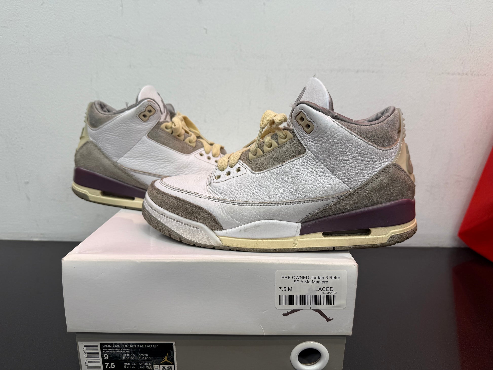 PRE OWNED Jordan 3 Retro SP A Ma Maniére