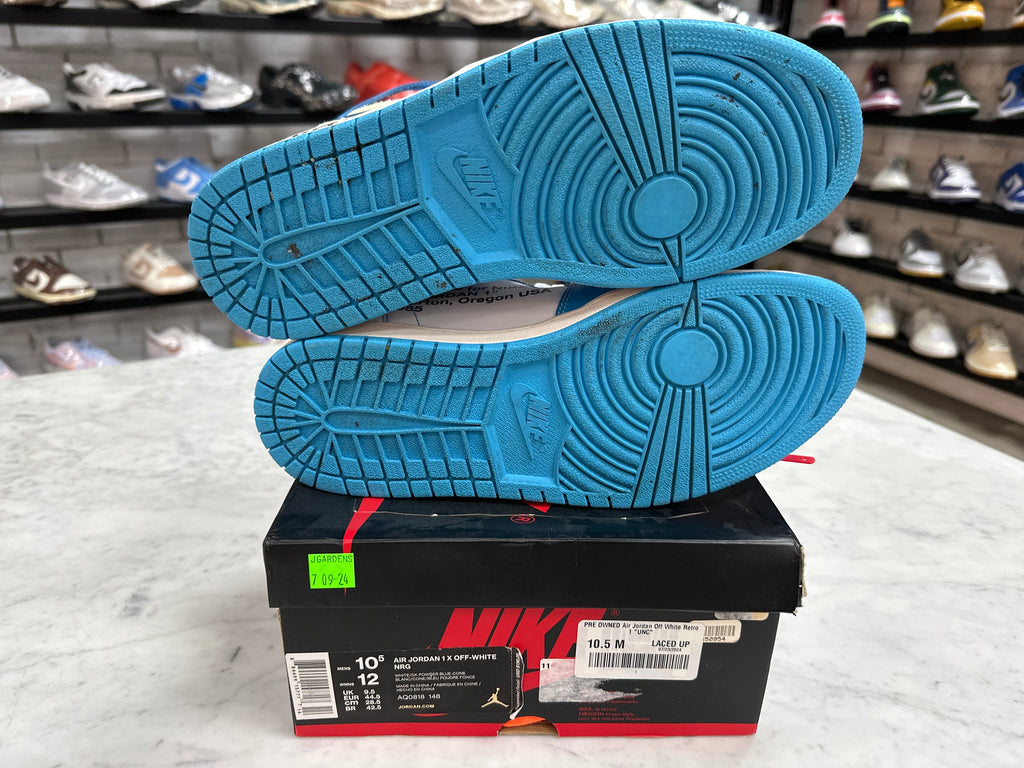 PRE OWNED Air Jordan Off White Retro 1 "UNC"
