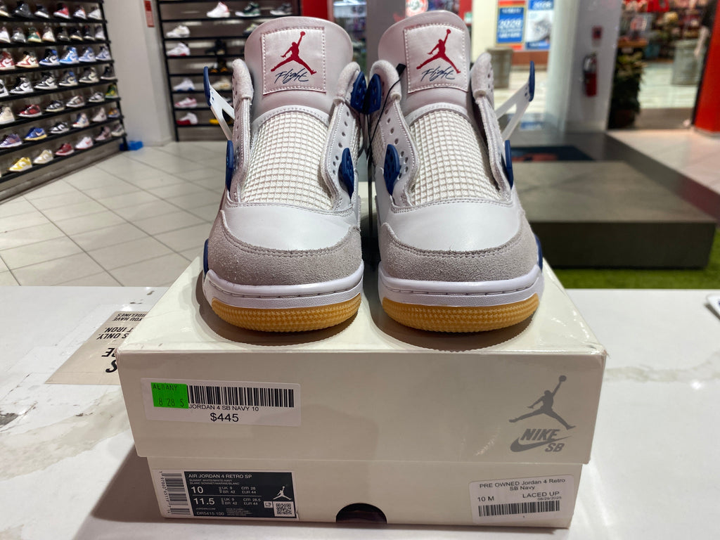 PRE OWNED Jordan 4 Retro SB Navy