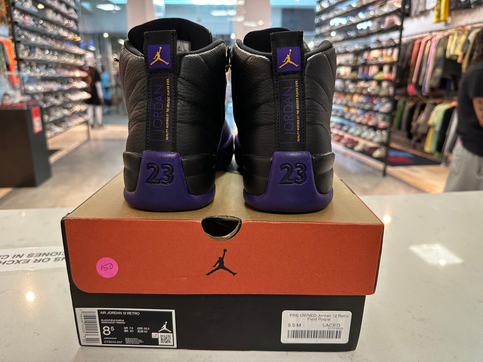 PRE OWNED Jordan 12 Retro Field Purple