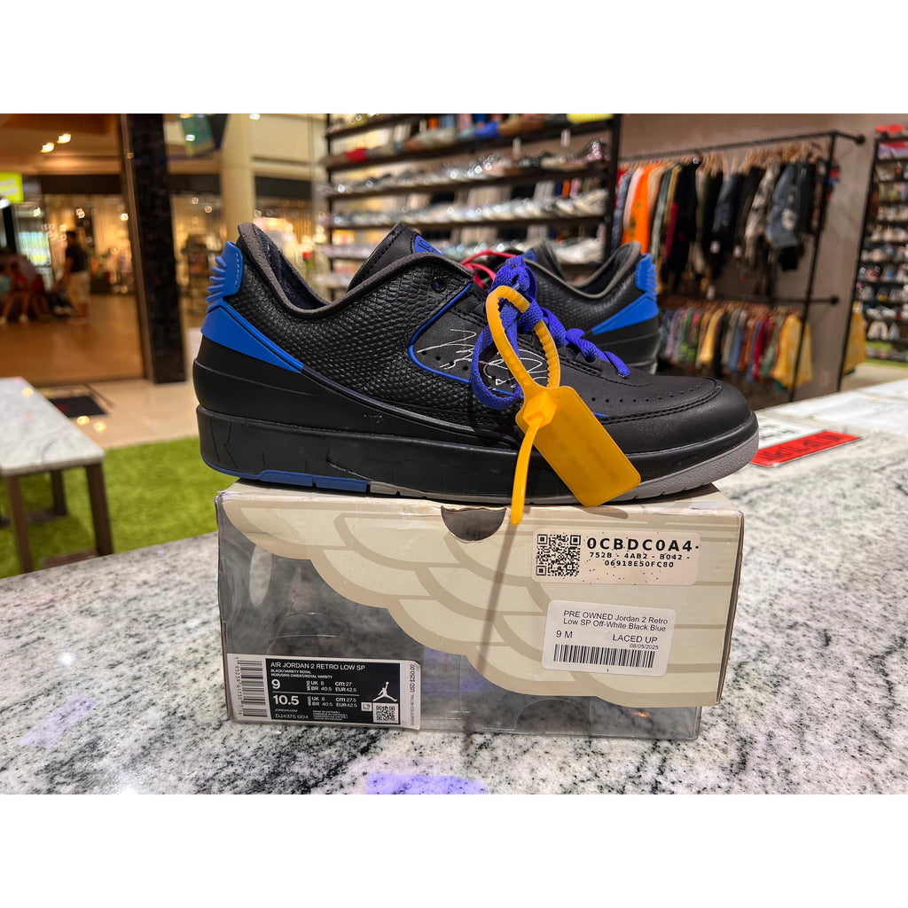 PRE OWNED Jordan 2 Retro Low SP Off-White Black Blue