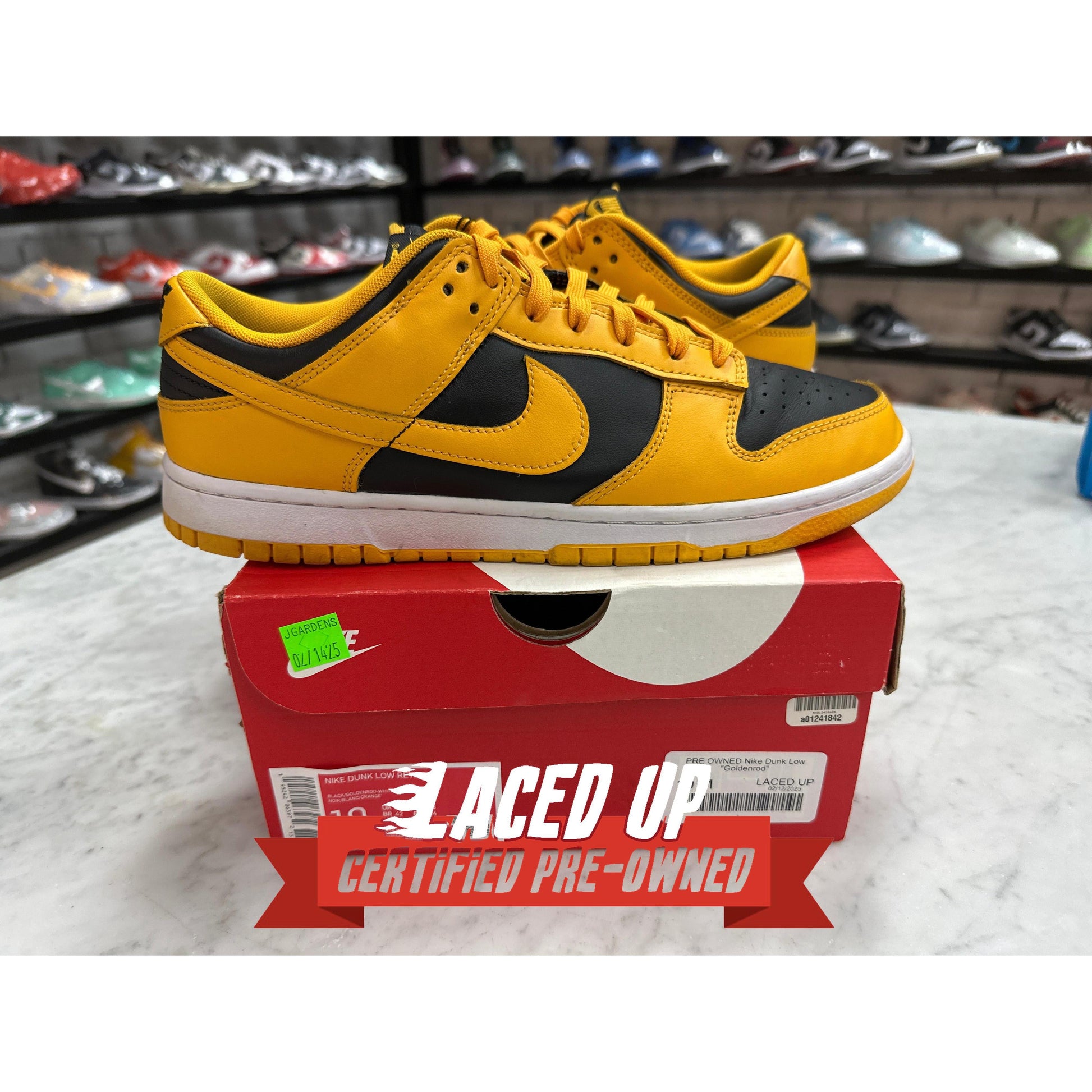 PRE OWNED Nike Dunk Low "Goldenrod"