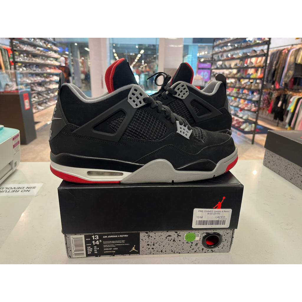 PRE OWNED Jordan 4 Retro Bred (2019)