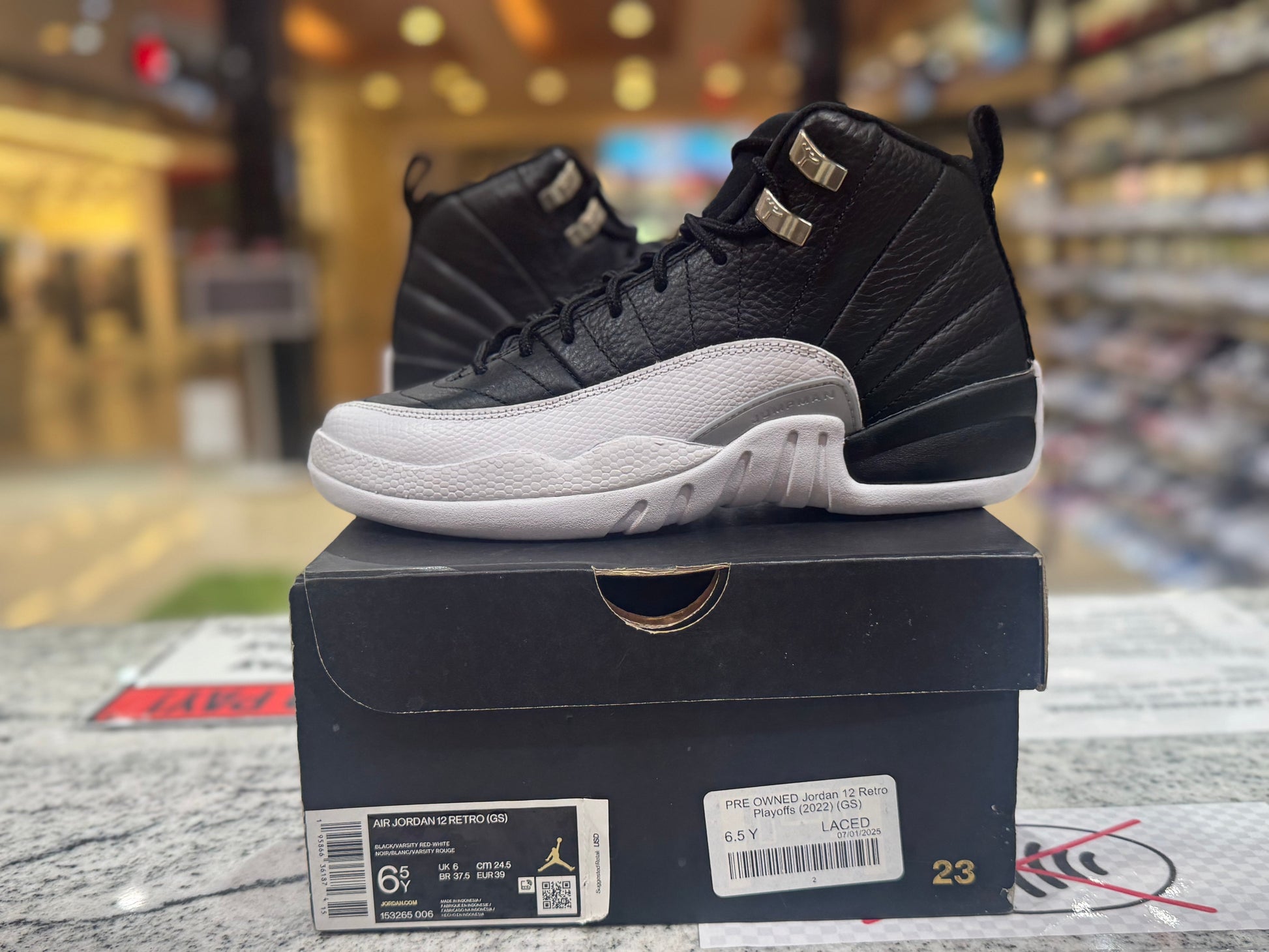 PRE OWNED Jordan 12 Retro Playoffs (2022) (GS)