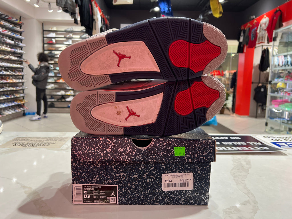 PRE OWNED Air Jordan Retro 4 Midnight Navy