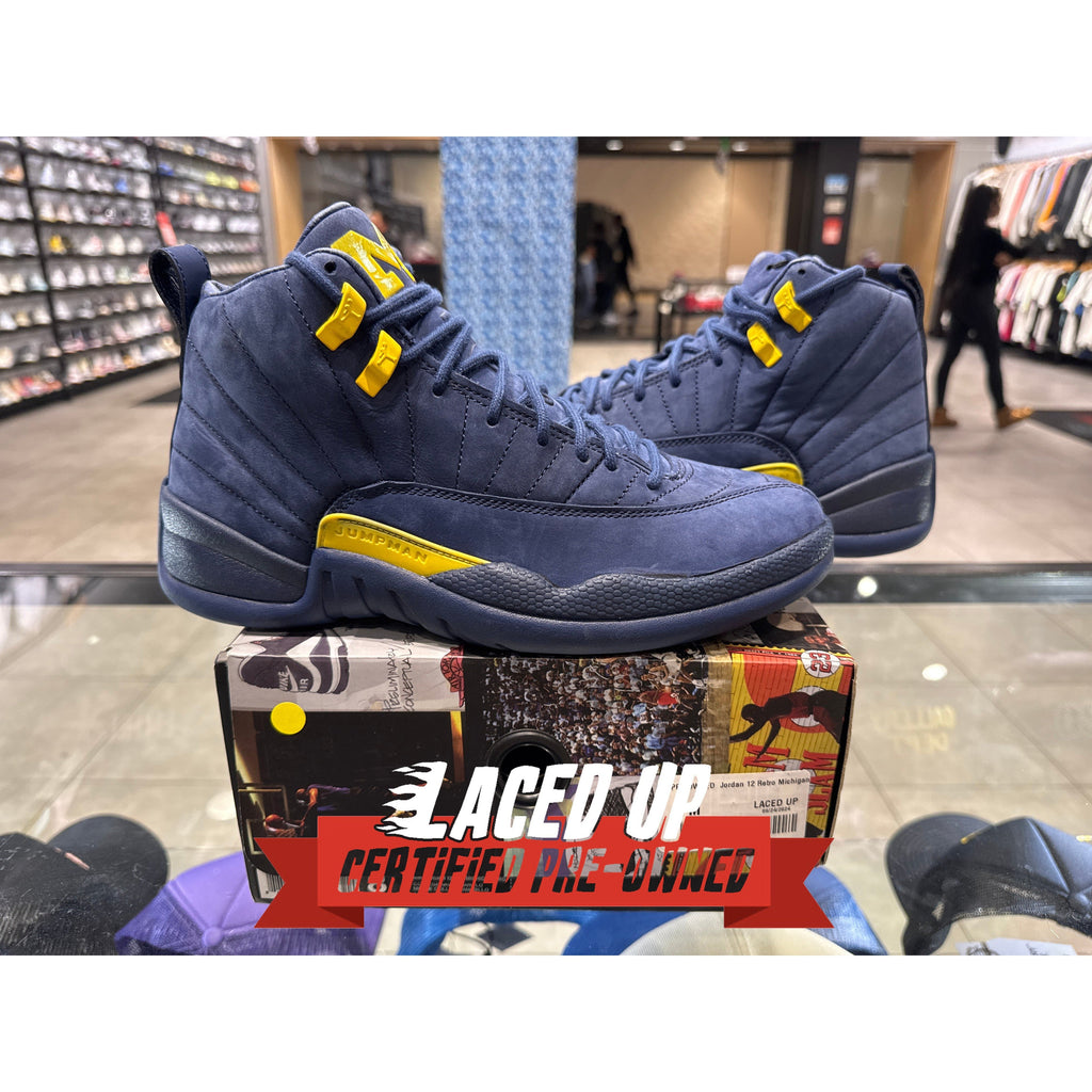 PRE OWNED  Jordan 12 Retro Michigan
