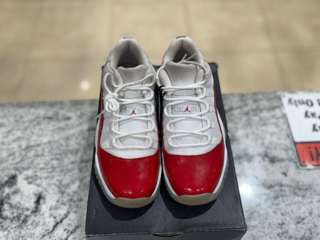PRE OWNED Jordan 11 Retro Low Cherry (2016) (GS)