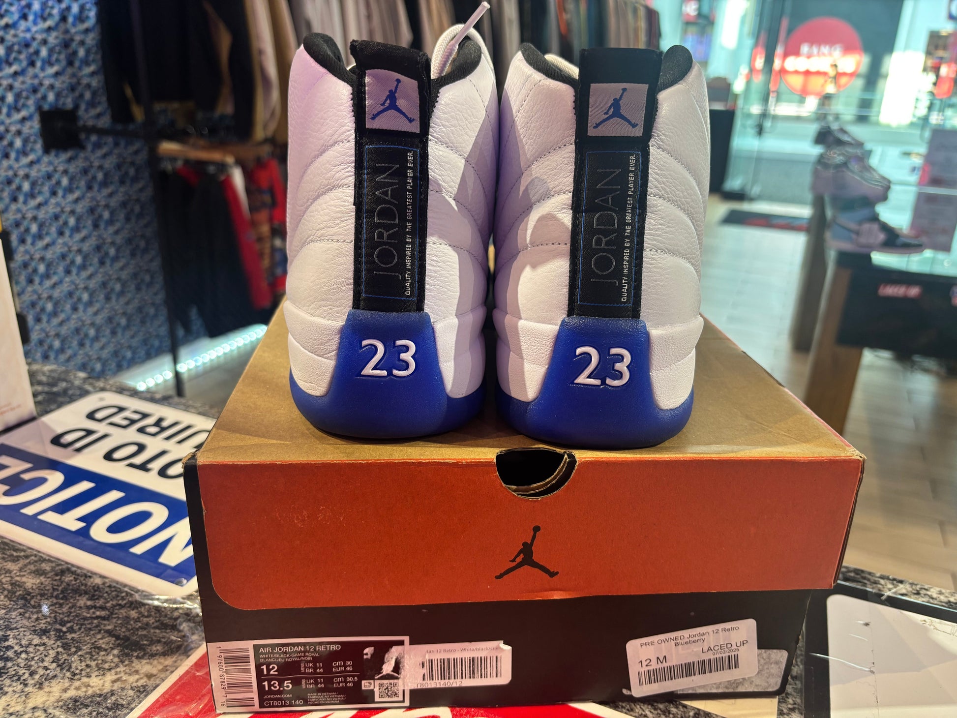 PRE OWNED Jordan 12 Retro Blueberry