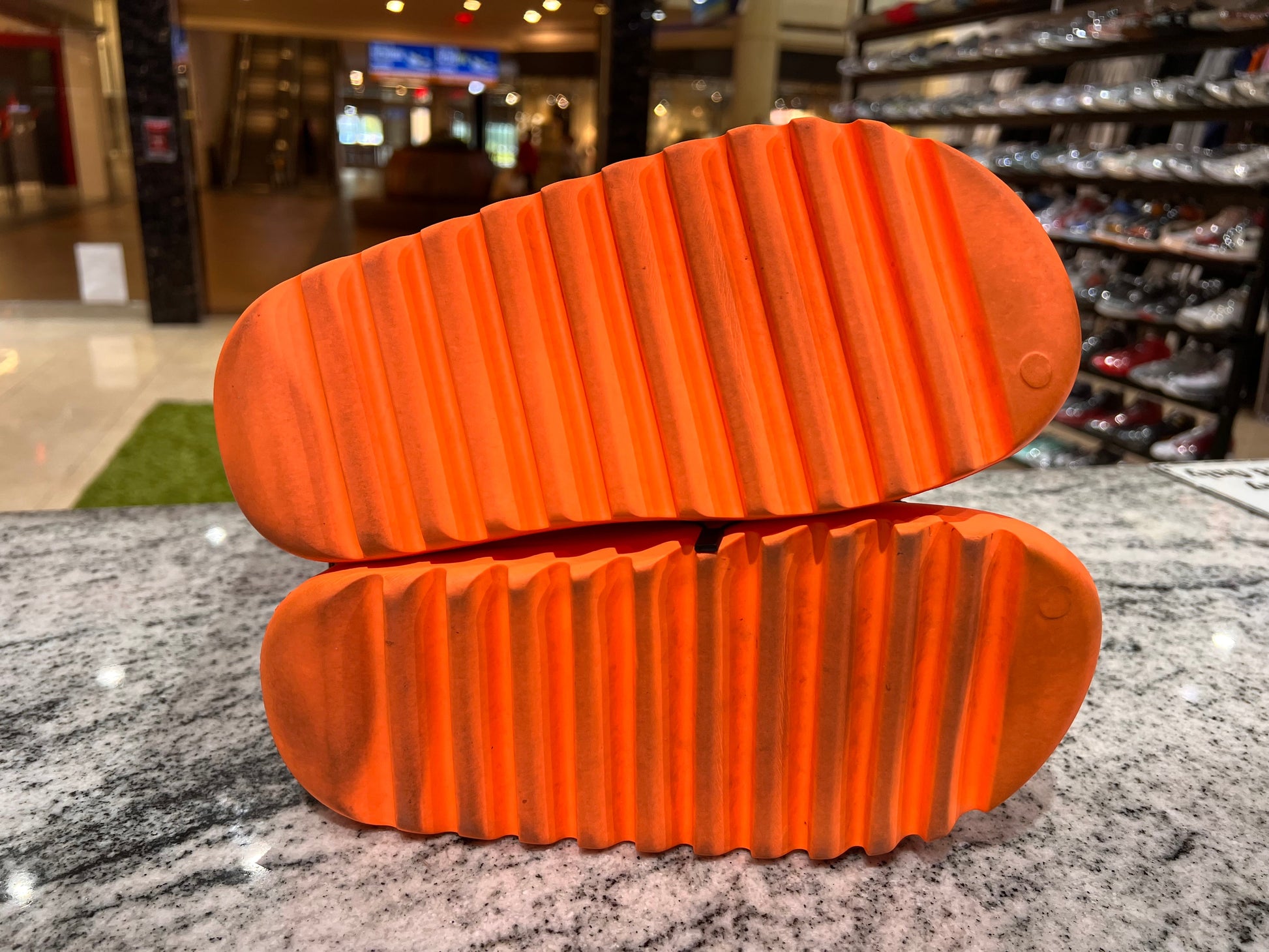 PRE OWNED adidas Yeezy Slide Enflame Orange