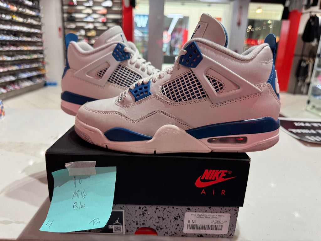 PRE OWNED Jordan 4 Retro Military Blue (2024)
