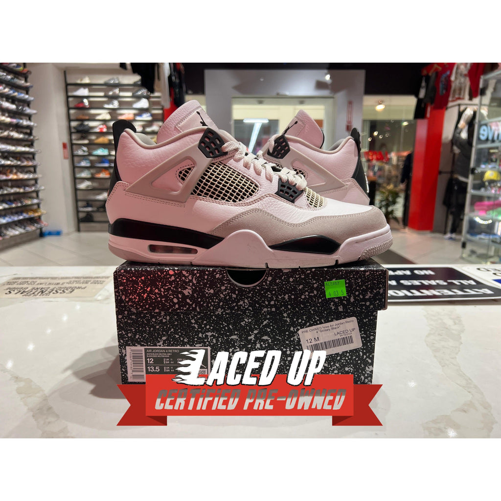 PRE OWNED Nike Air Jordan Retro 4 "Military Black"