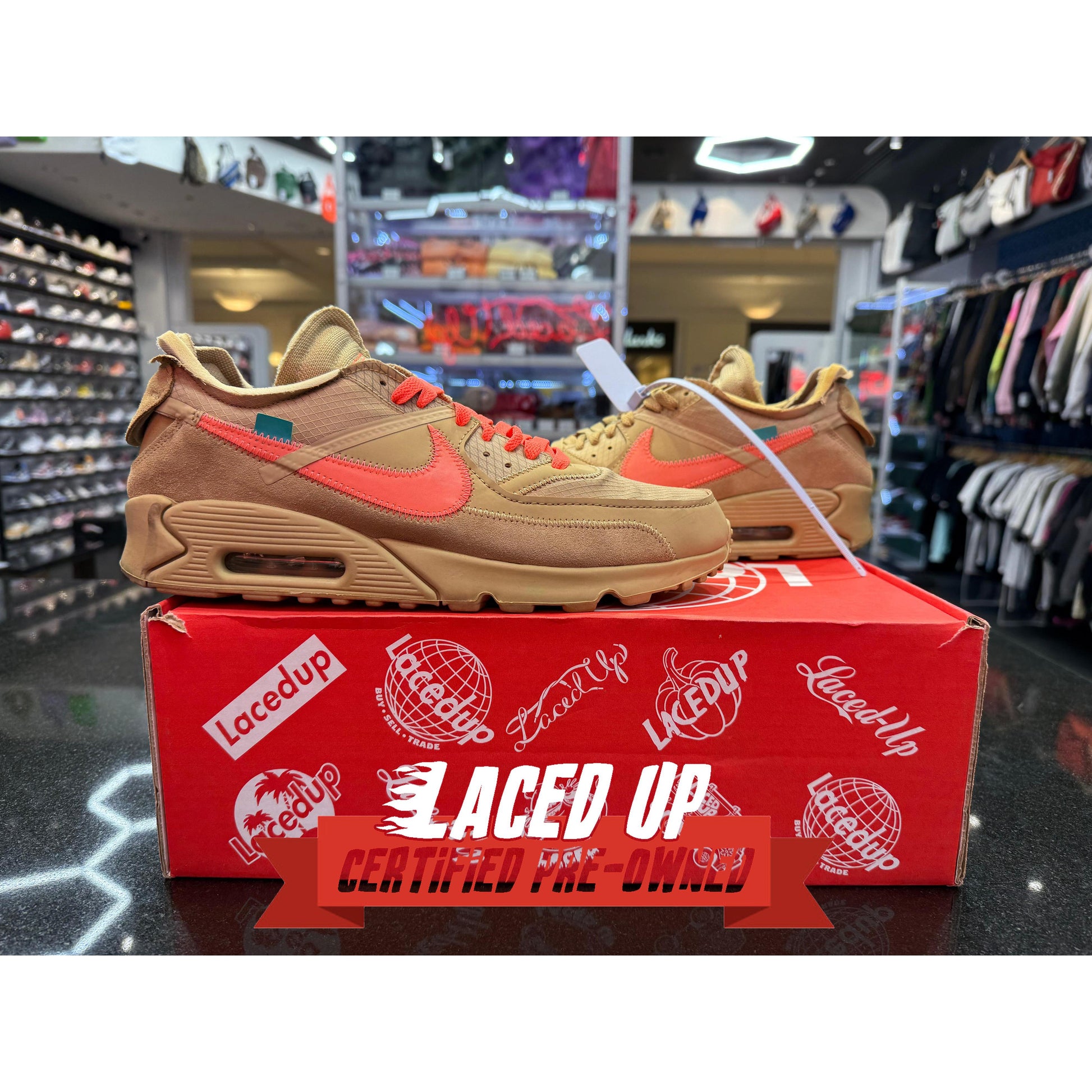 PRE OWNED Nike Air Max 90 Off-White Desert Ore