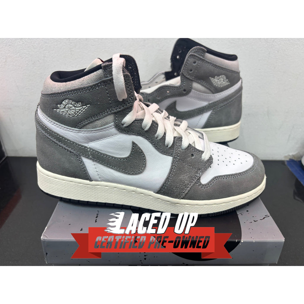 PRE OWNED Air Jordan Retro 1 High OG Washed Black (GS)