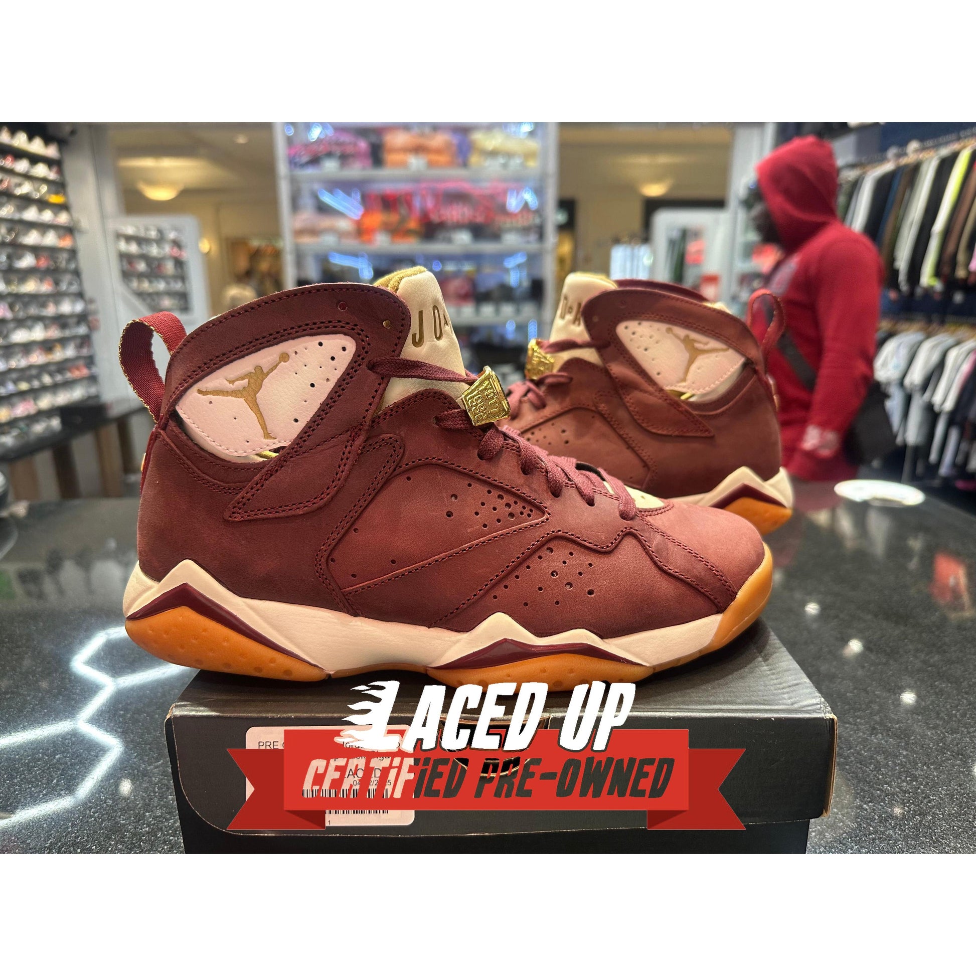 PRE OWNED Air Jordan Retro 7 Championship Pack Cigar