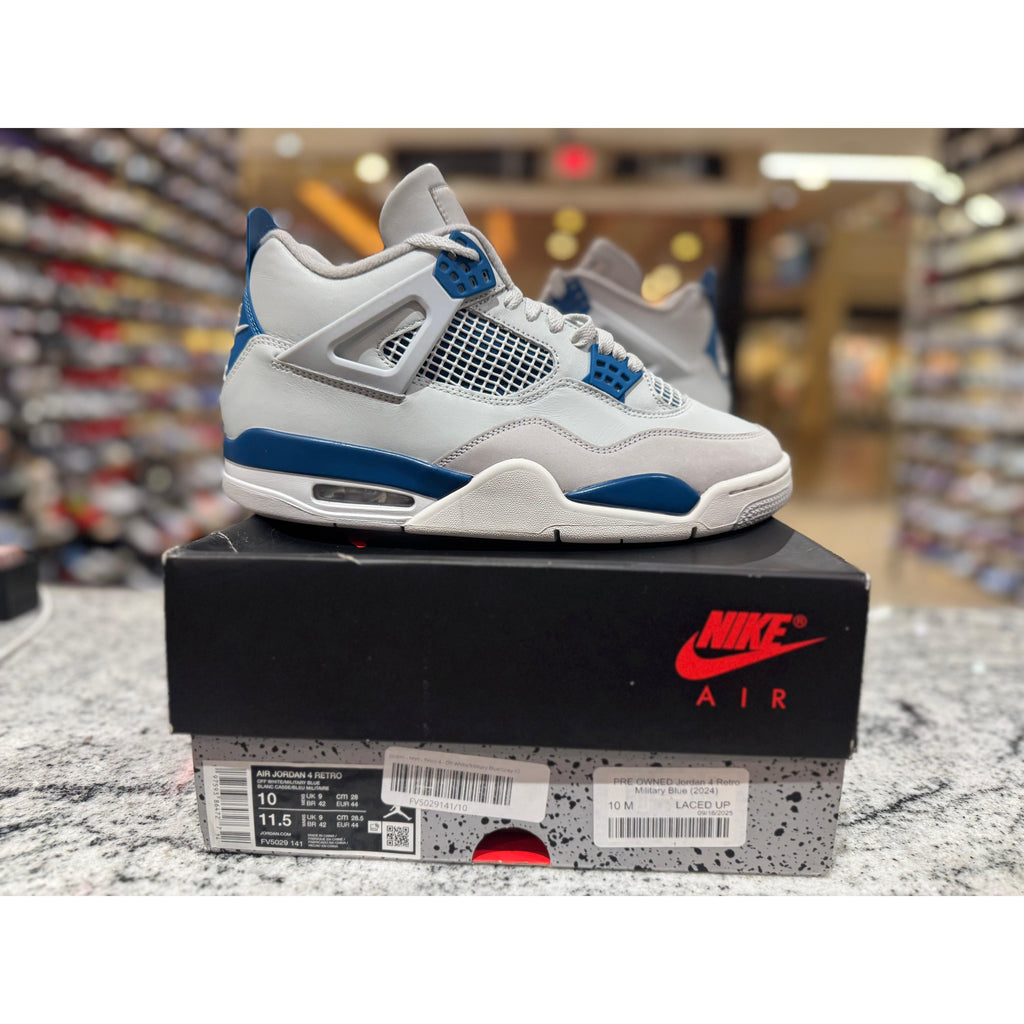PRE OWNED Jordan 4 Retro Military Blue (2024)