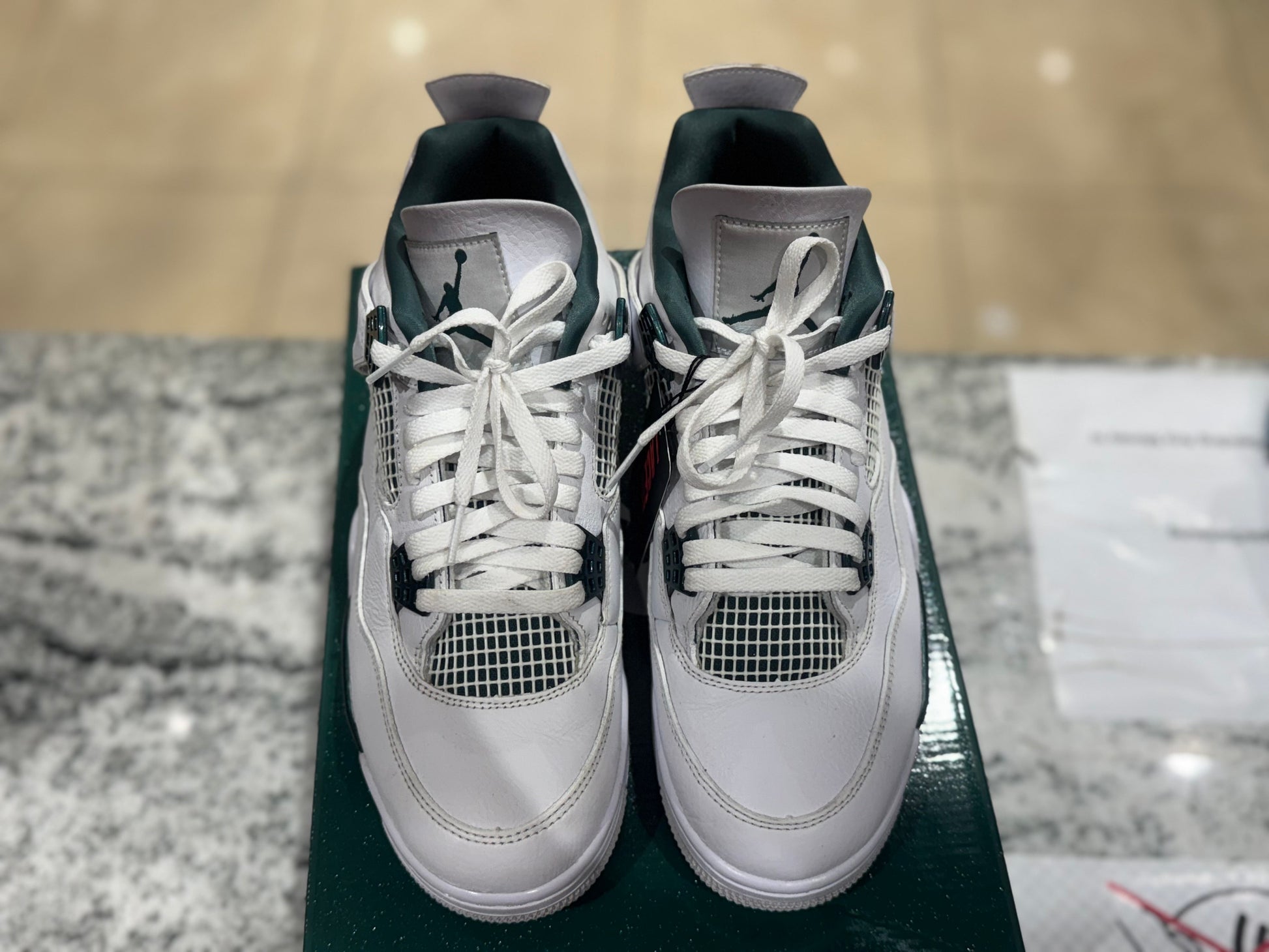 PRE OWNED Jordan 4 Retro Oxidized Green