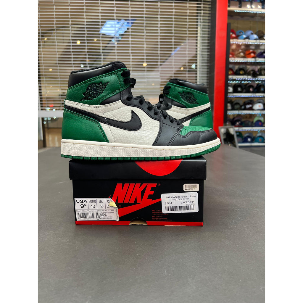PRE OWNED Jordan 1 Retro High Pine Green