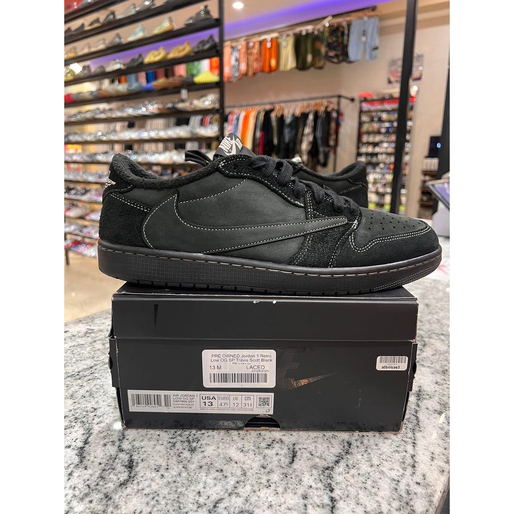 PRE OWNED Jordan 1 Retro Low OG SP Travis Scott Black Phantom