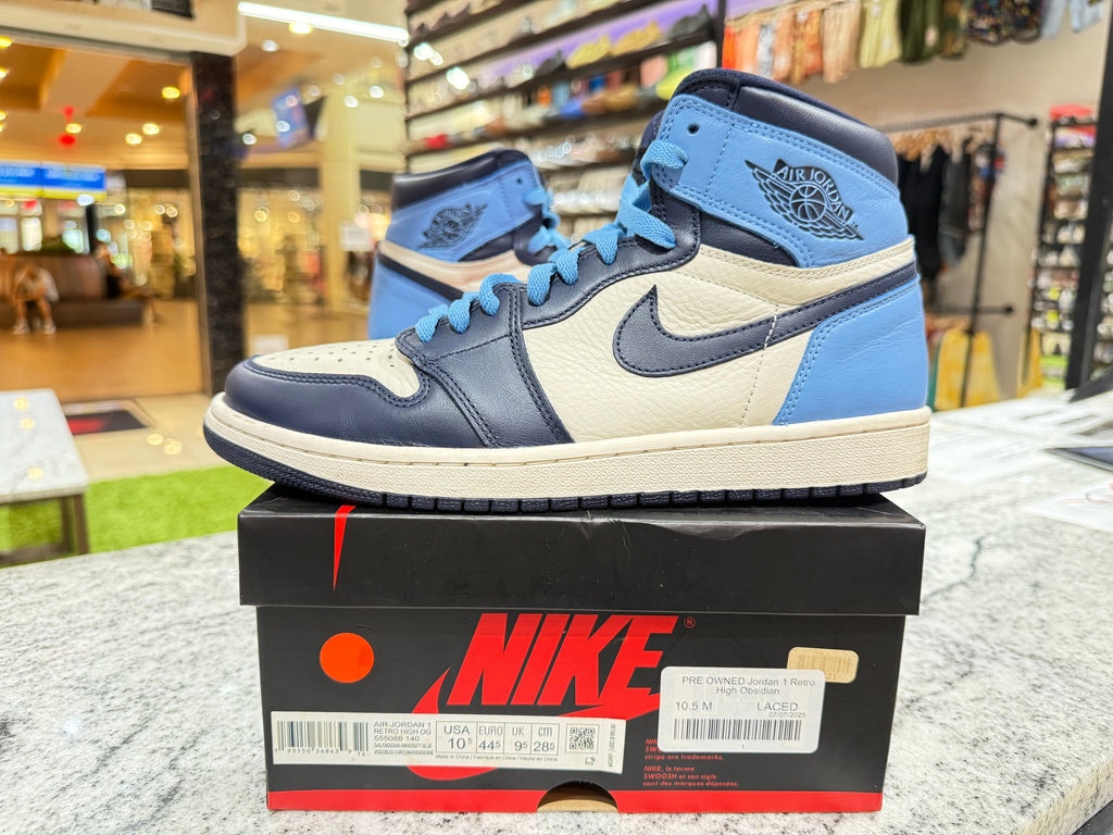 PRE OWNED Jordan 1 Retro High Obsidian