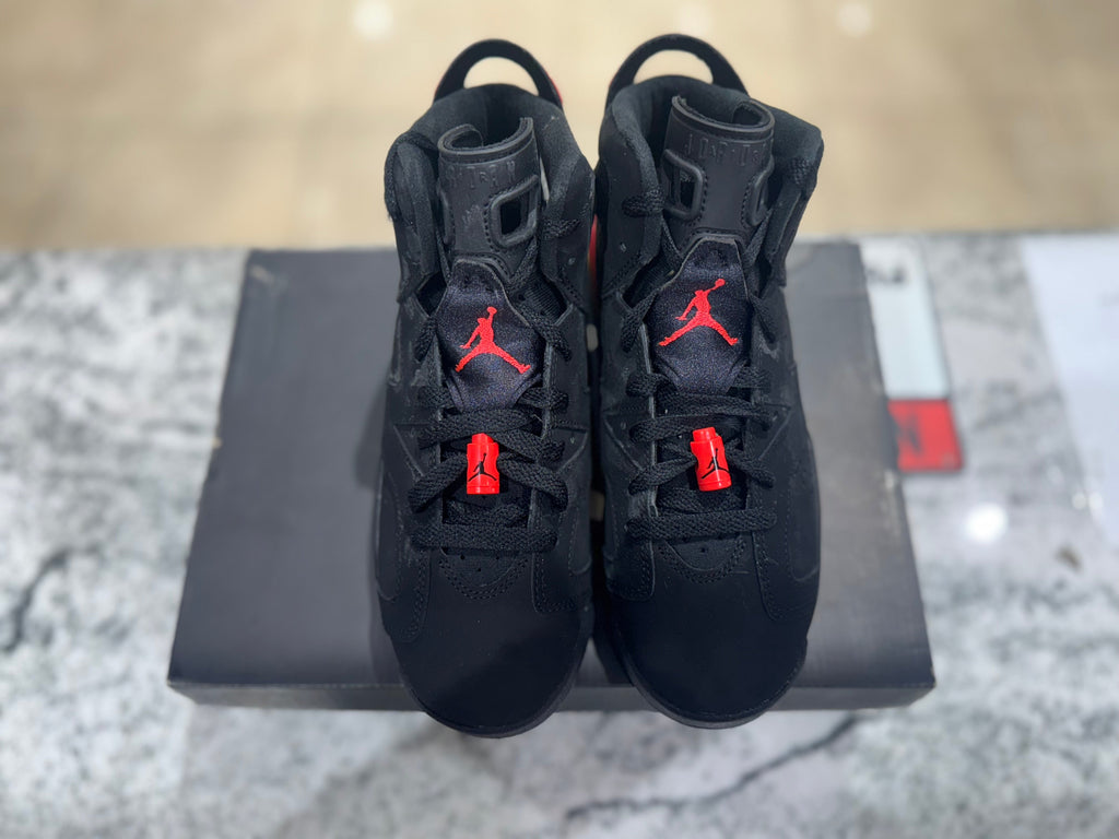 PRE OWNED Air Jordan Retro 6 Infrared Black (2014) (GS)