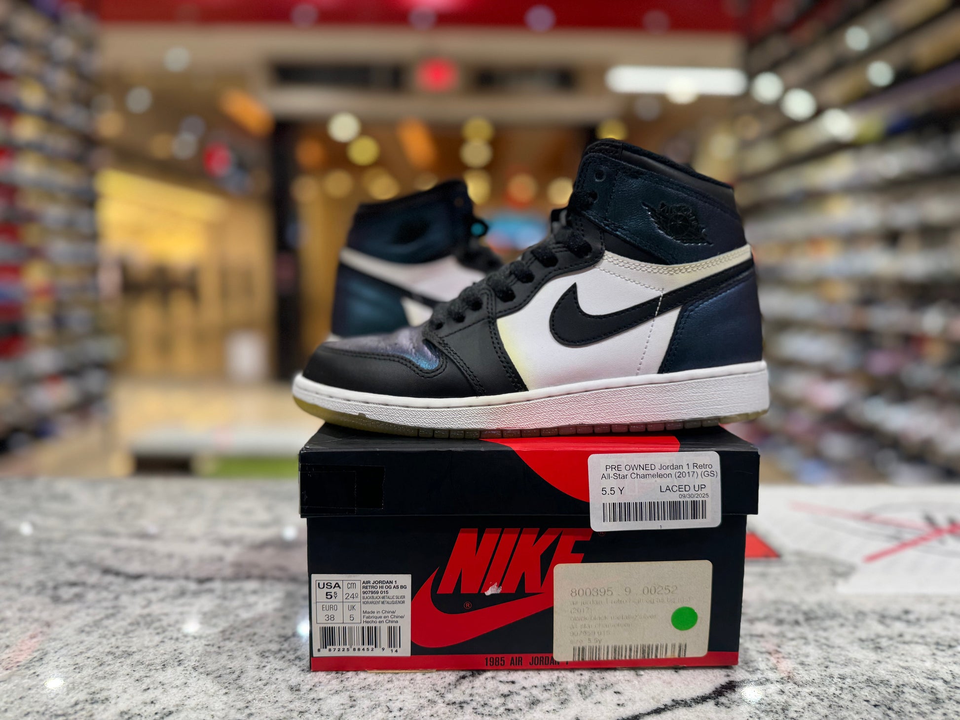 PRE OWNED Jordan 1 Retro All-Star Chameleon (2017) (GS)