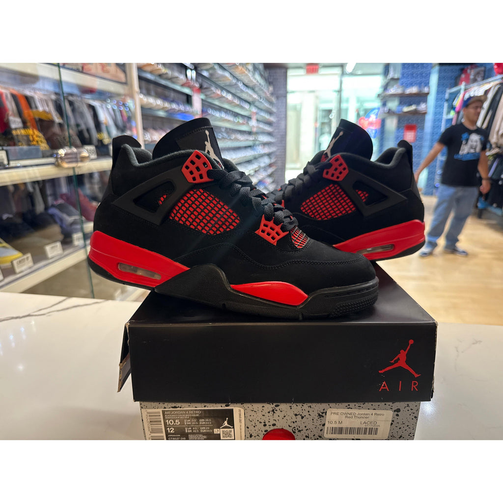 PRE OWNED Jordan 4 Retro Red Thunder