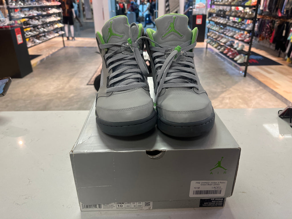PRE OWNED Jordan 5 Retro Green Bean (2022)