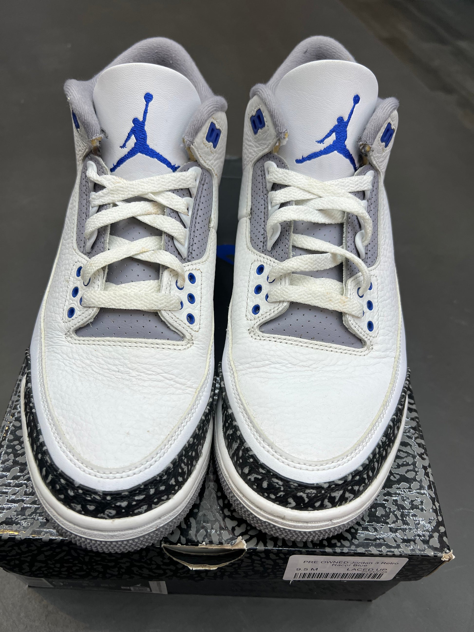 PRE OWNED Jordan 3 Retro Racer Blue