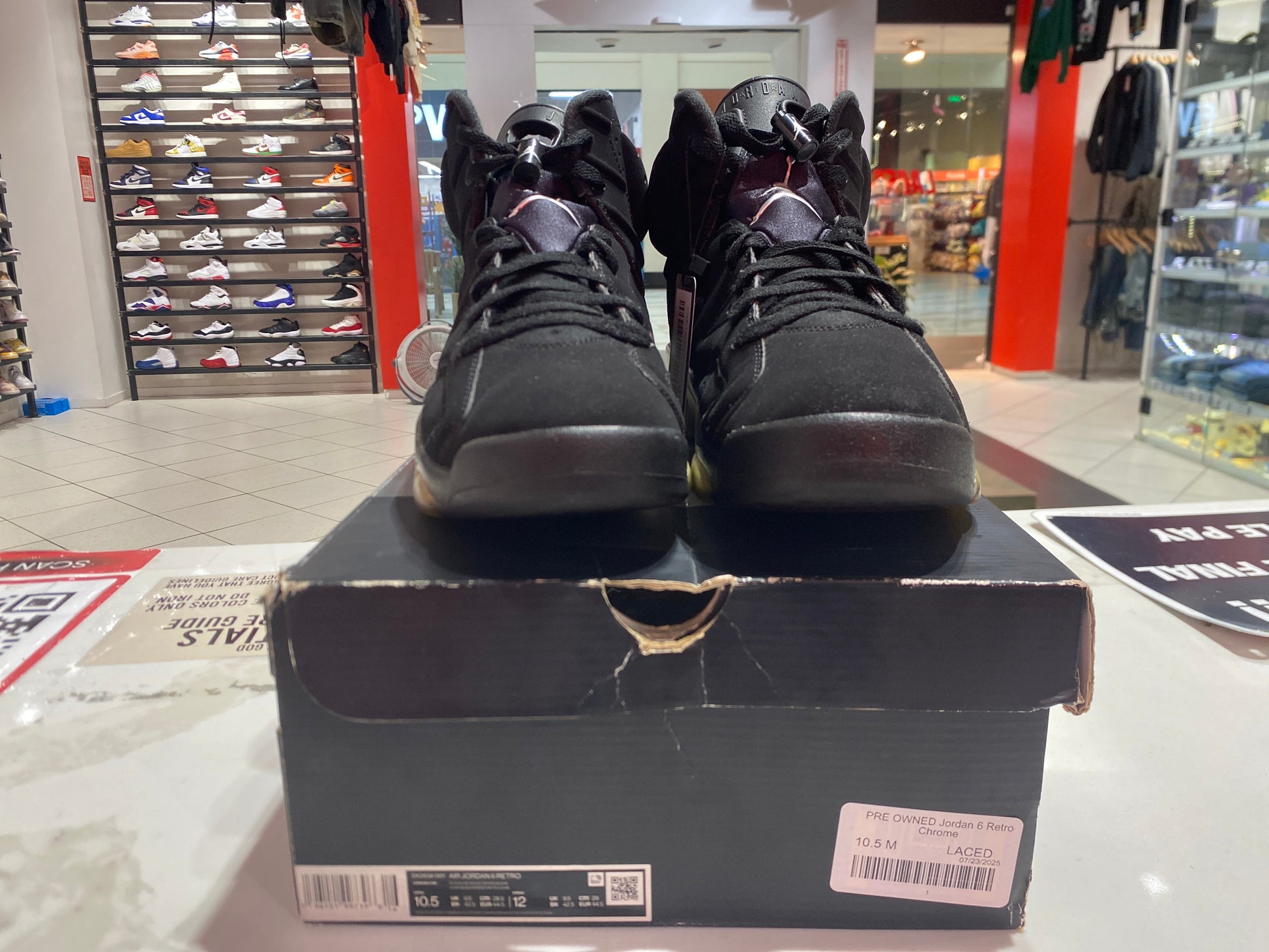 PRE OWNED Jordan 6 Retro Chrome