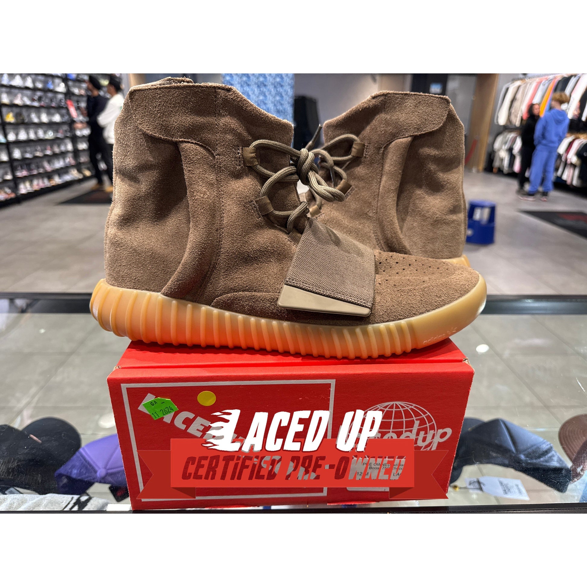 PRE OWNED adidas Yeezy Boost 750 Chocolate
