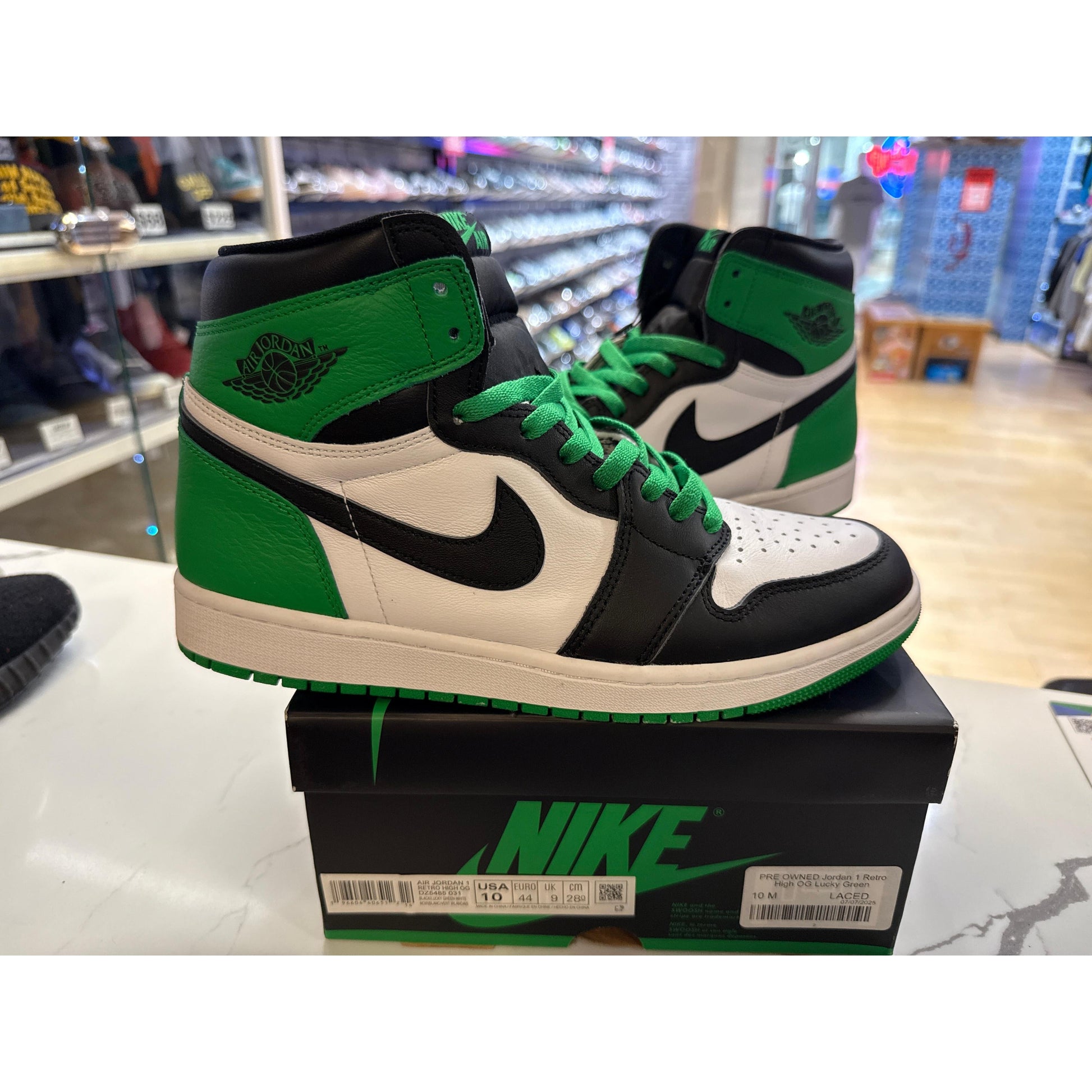 PRE OWNED Jordan 1 Retro High OG Lucky Green