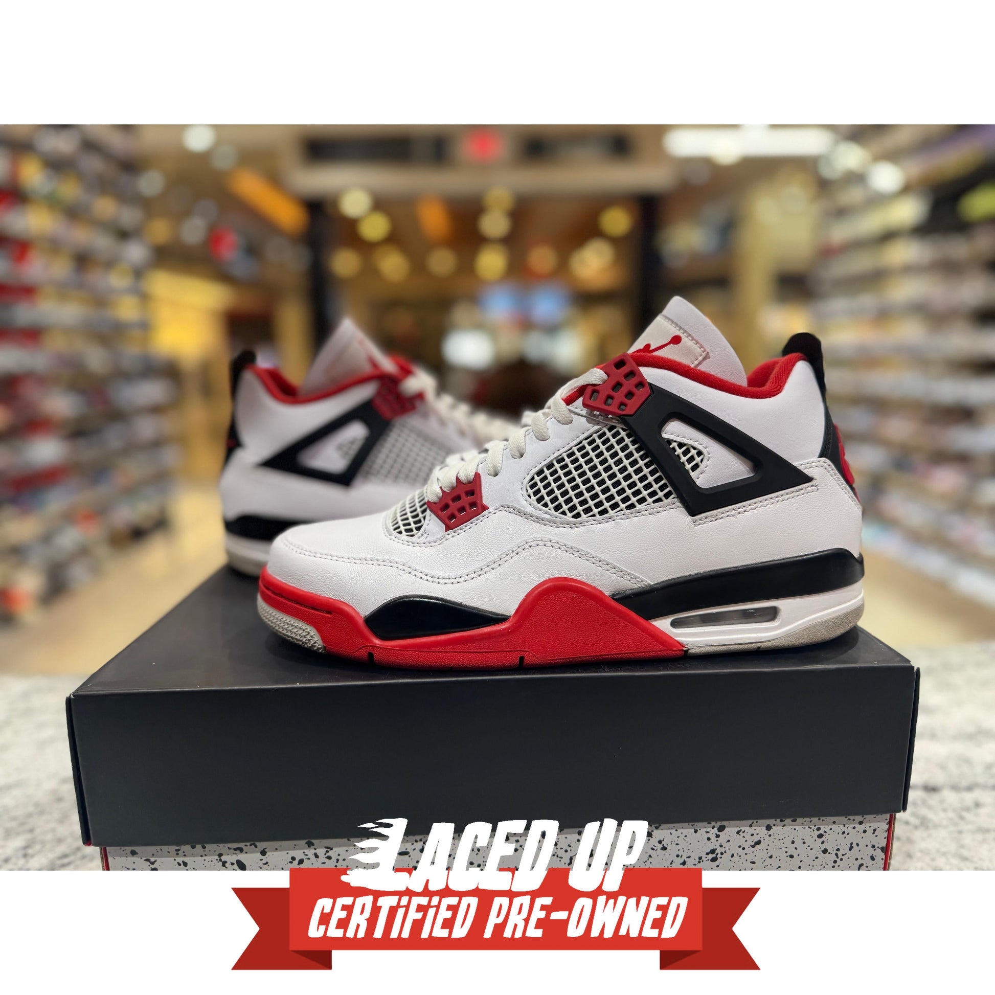 PRE OWNED Air Jordan Retro 4 “Fire Red”