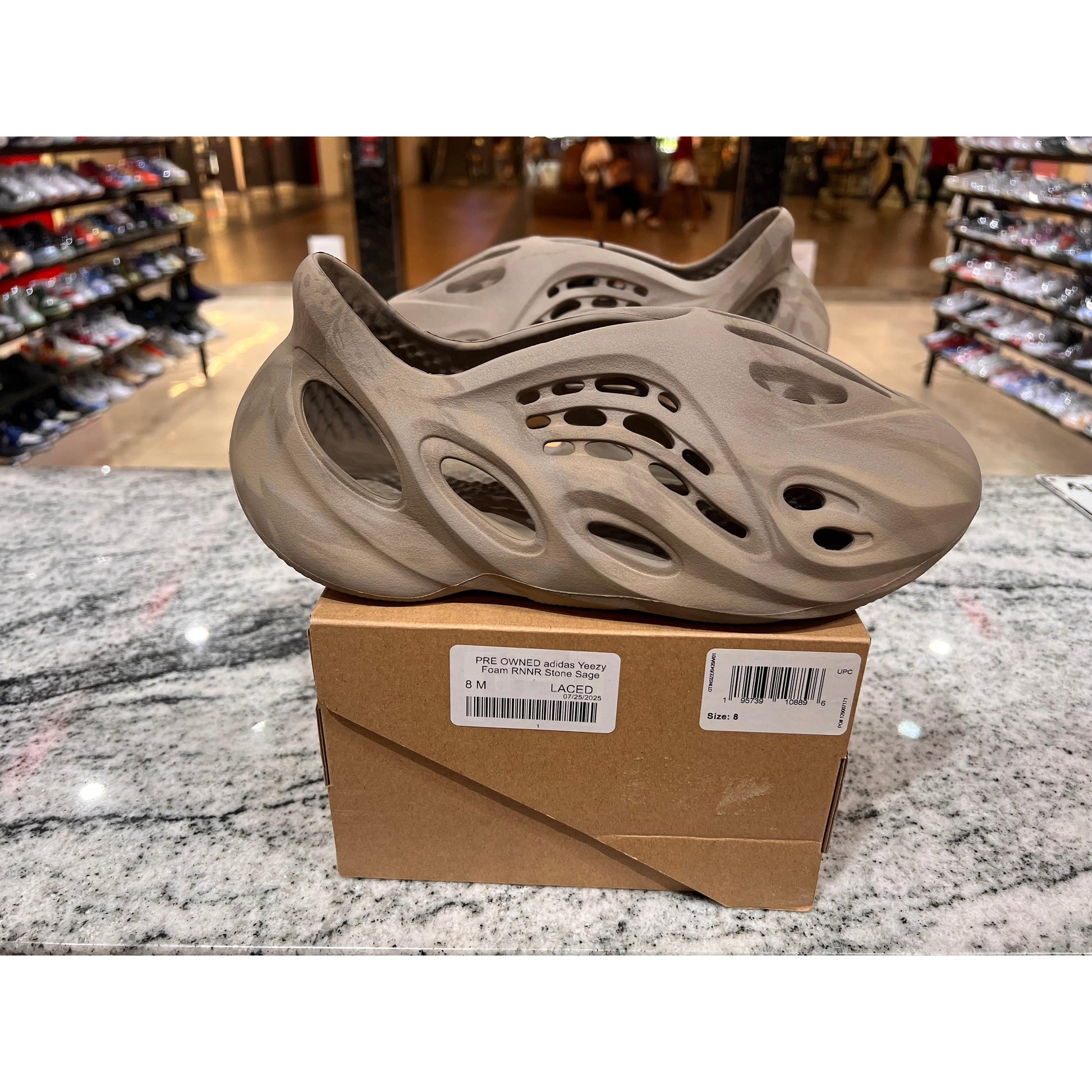 PRE OWNED adidas Yeezy Foam RNNR Stone Sage