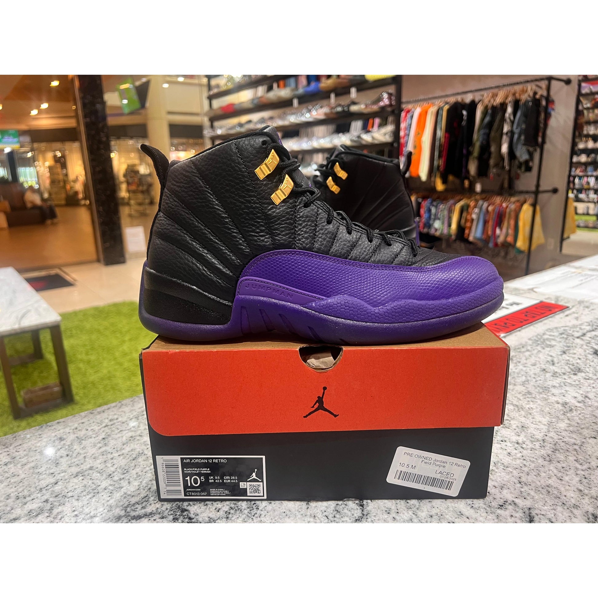 PRE OWNED Jordan 12 Retro Field Purple