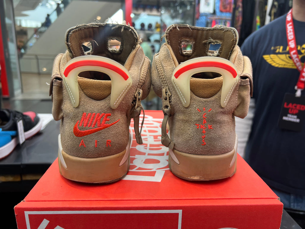 PRE OWNED Jordan 6 Retro Travis Scott British Khaki