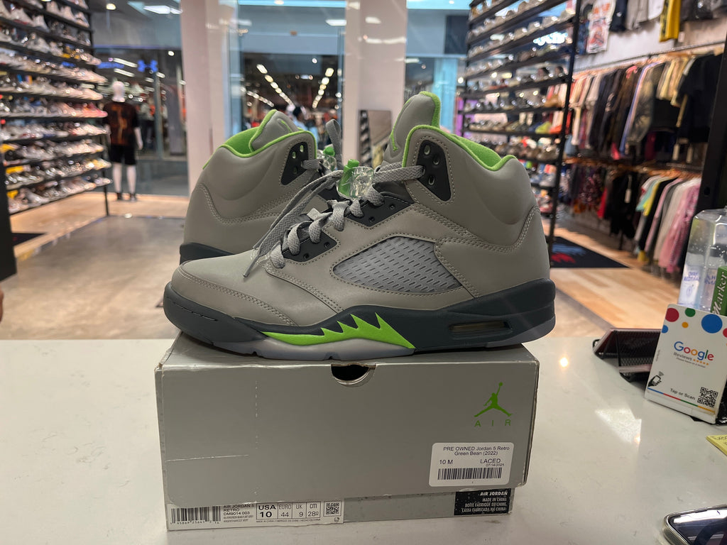 PRE OWNED Jordan 5 Retro Green Bean (2022)