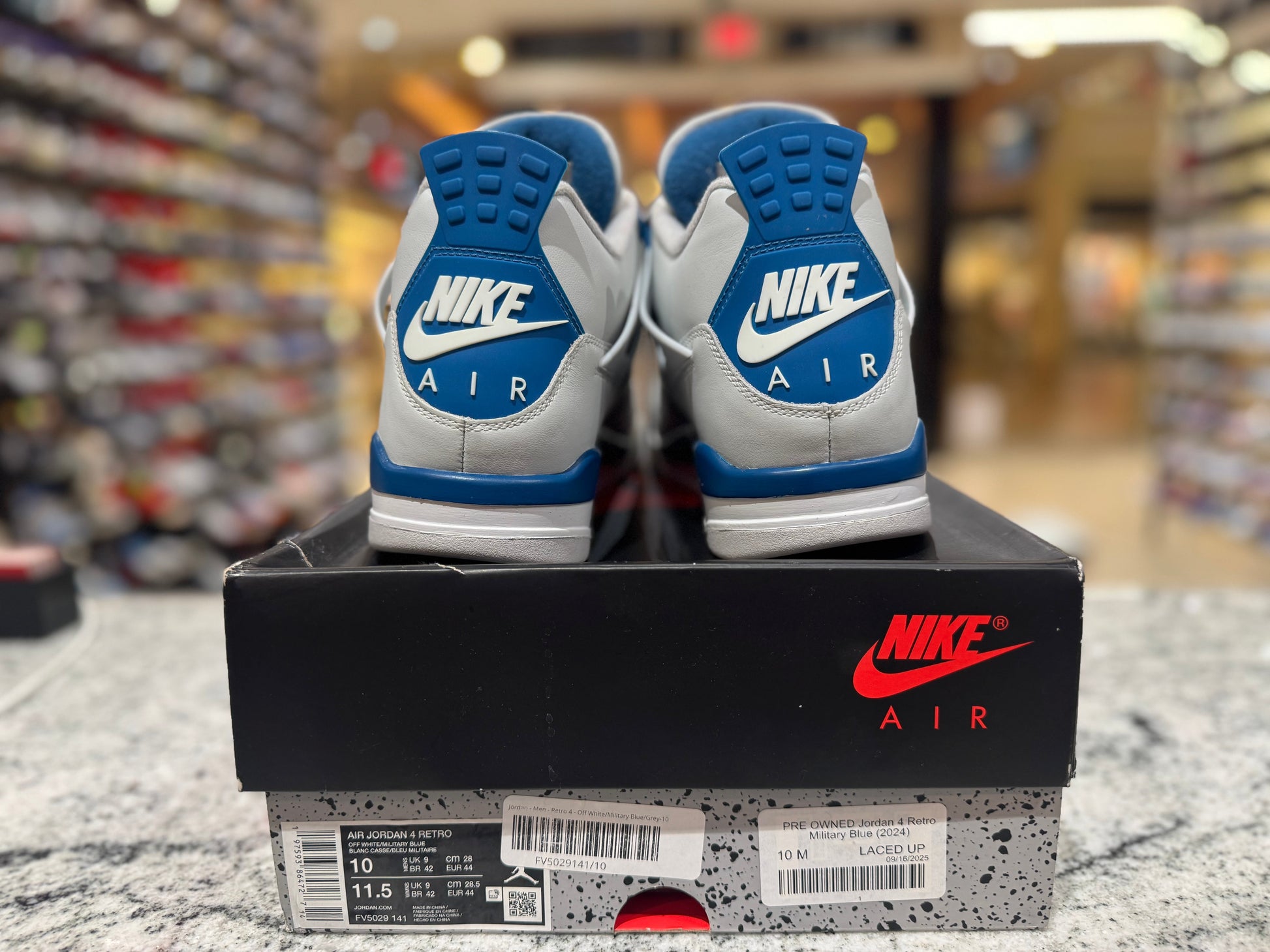 PRE OWNED Jordan 4 Retro Military Blue (2024)