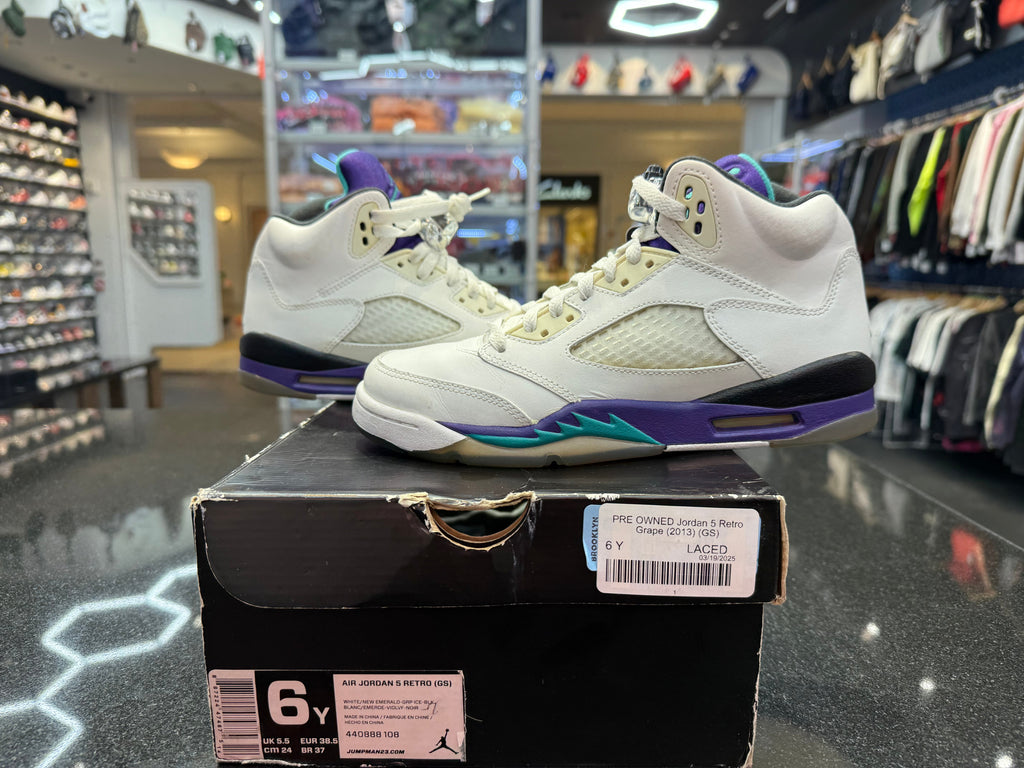 PRE OWNED Jordan 5 Retro Grape (2013) (GS)