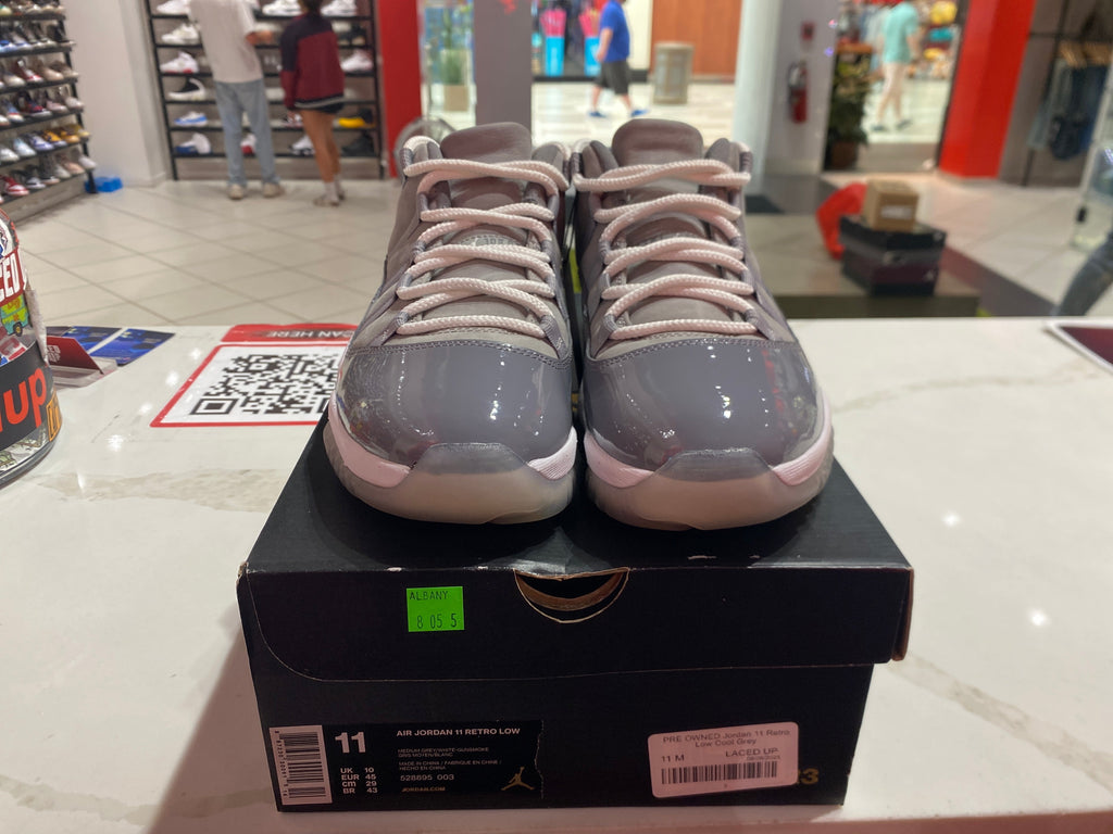 PRE OWNED Jordan 11 Low Cool Grey