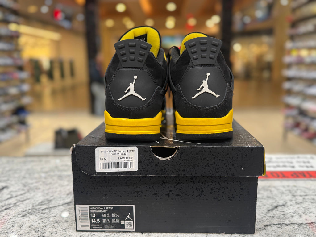 PRE OWNED Jordan 4 Retro Thunder (2023)