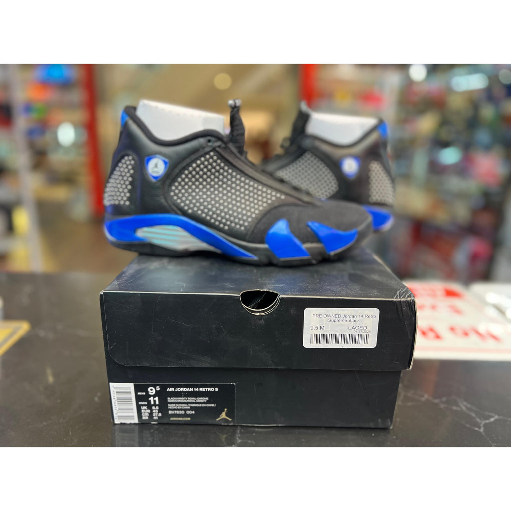 PRE OWNED Jordan 14 Retro Supreme Black