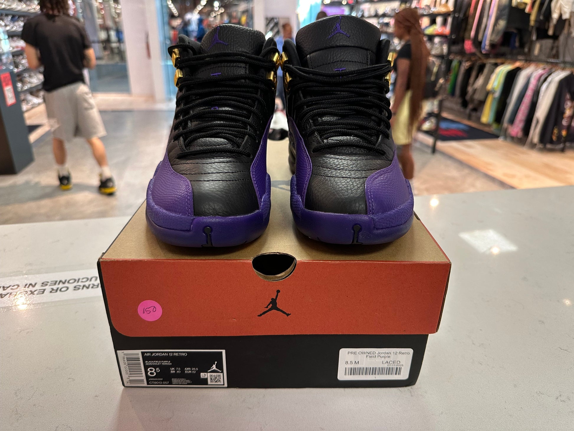 PRE OWNED Jordan 12 Retro Field Purple