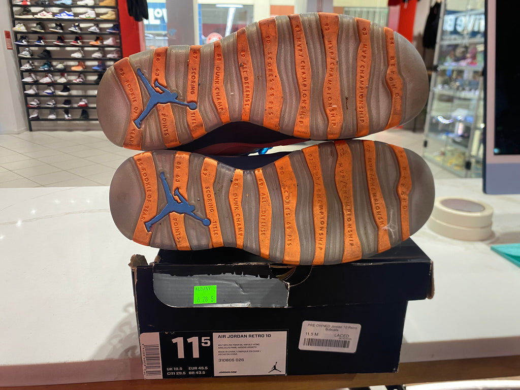 PRE OWNED Jordan 10 Retro Bobcats
