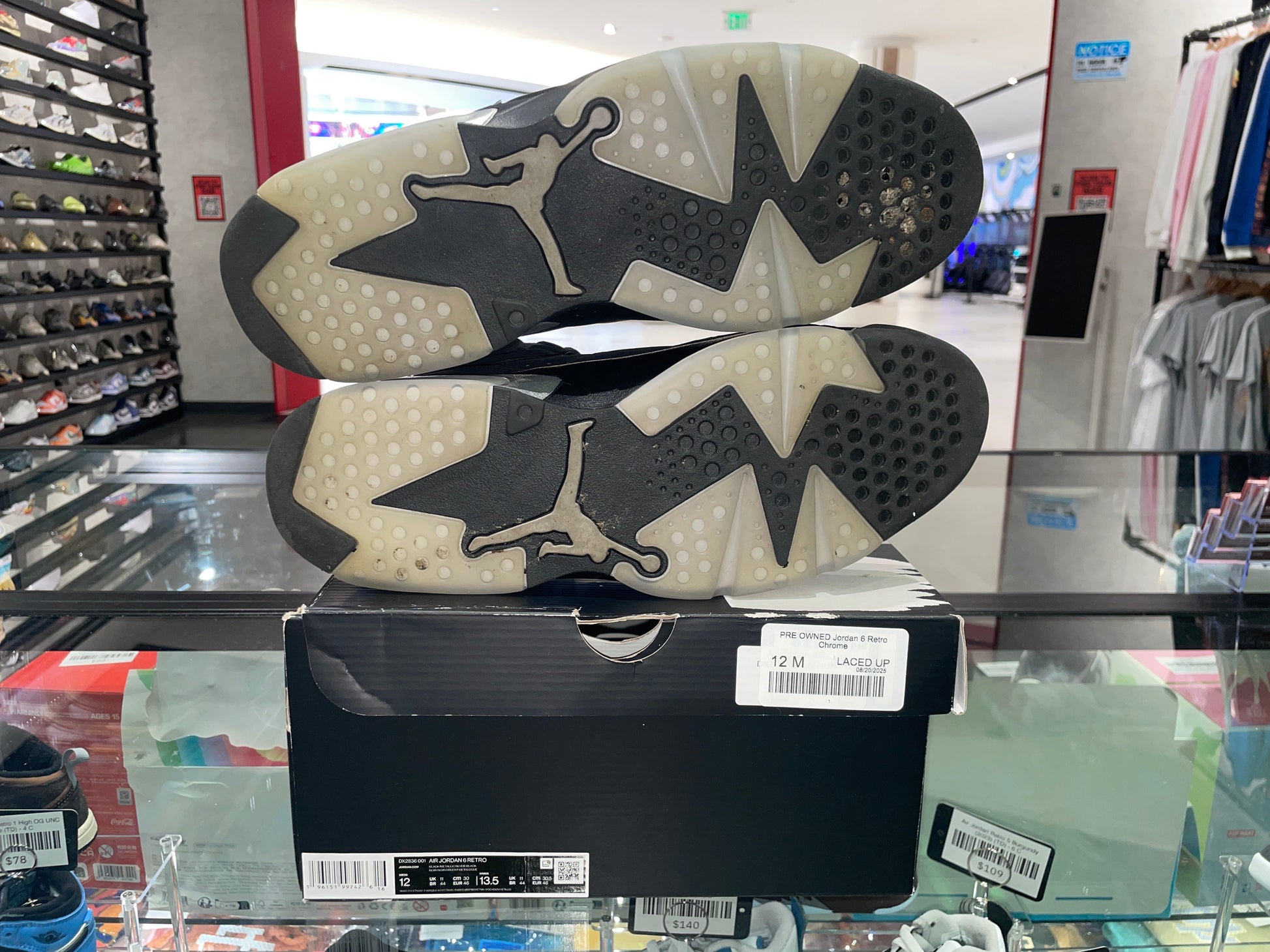 PRE OWNED Jordan 6 Retro Chrome