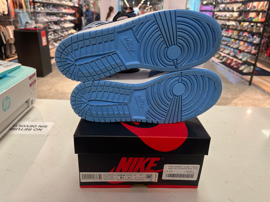 PRE OWNED Jordan 1 Retro High OG University Blue (GS)