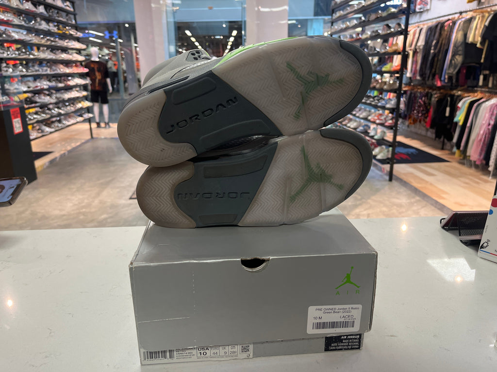 PRE OWNED Jordan 5 Retro Green Bean (2022)