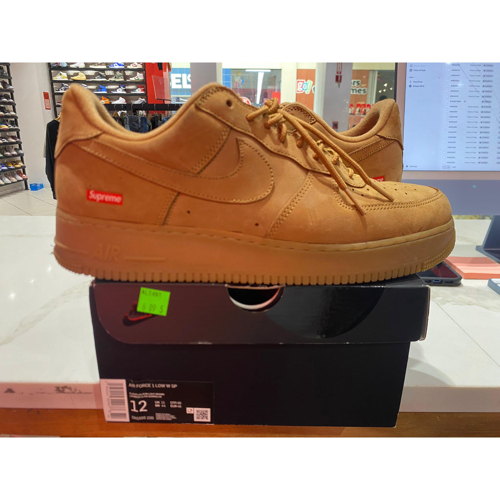 PRE OWNED Nike Air Force 1 Low SP Supreme Wheat
