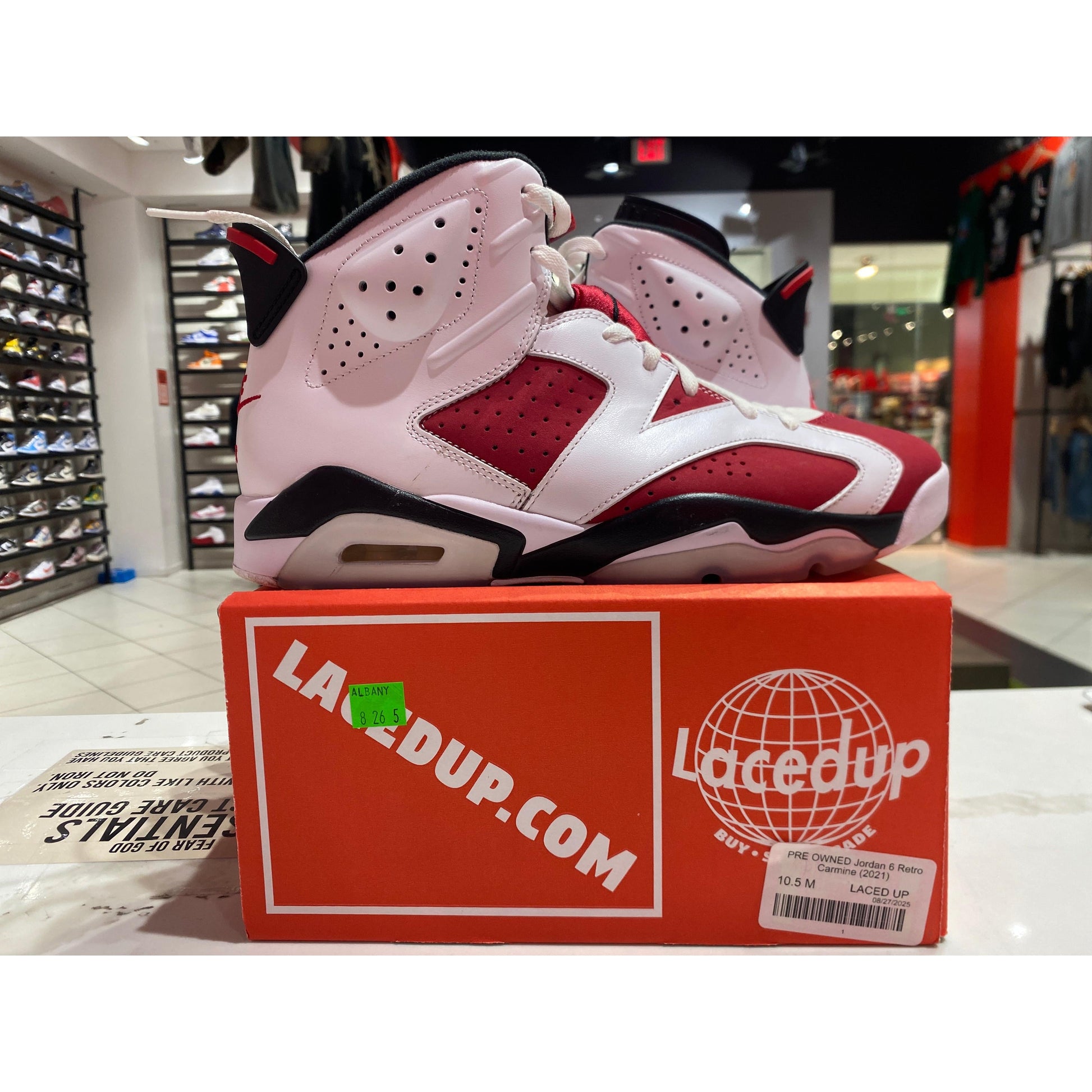PRE OWNED Jordan 6 Retro Carmine (2021)