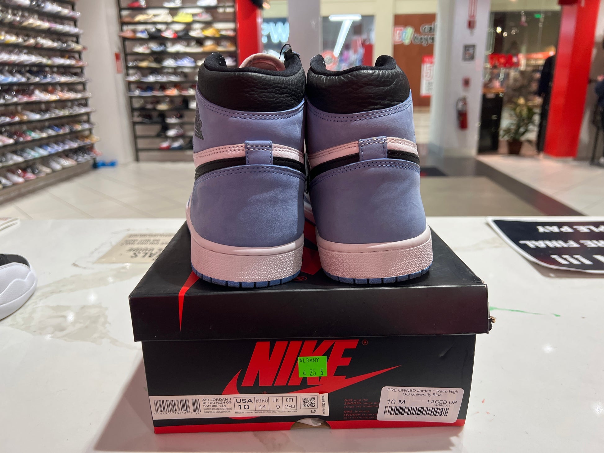 PRE OWNED Jordan 1 Retro High OG University Blue