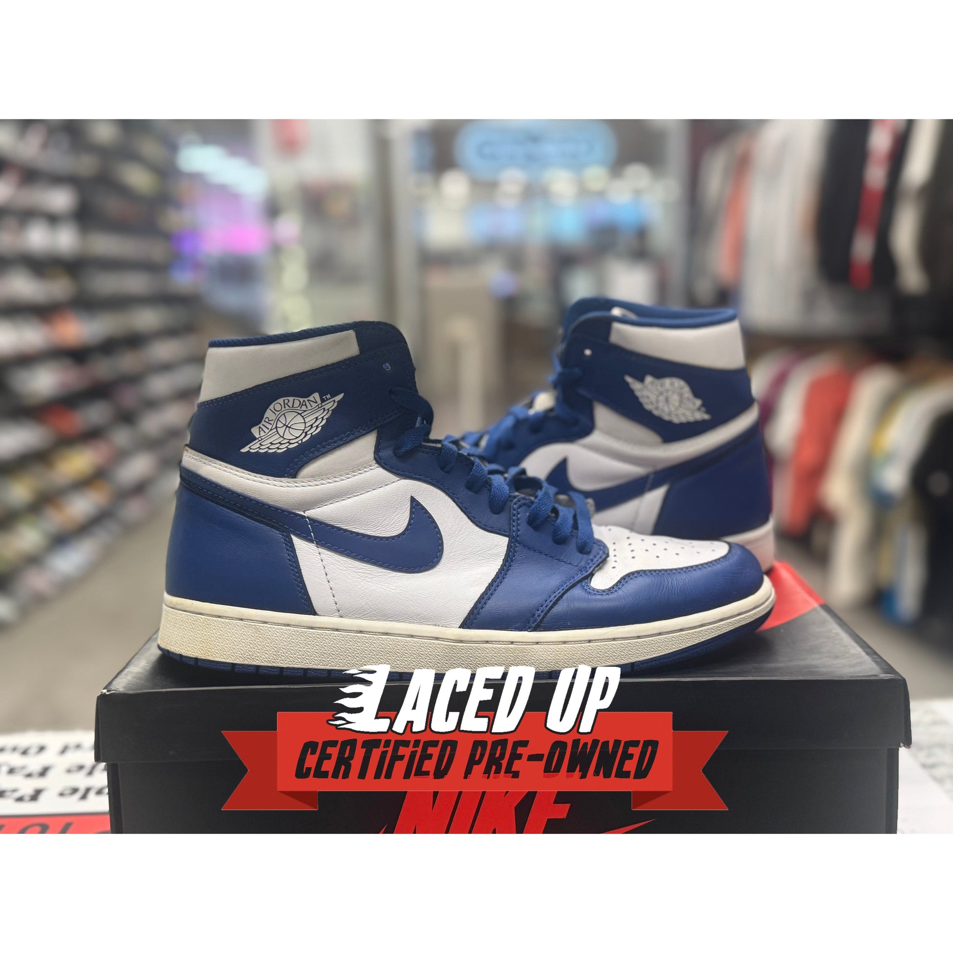 PRE OWNED Air Jordan Retro 1  OG "Storm Blue"